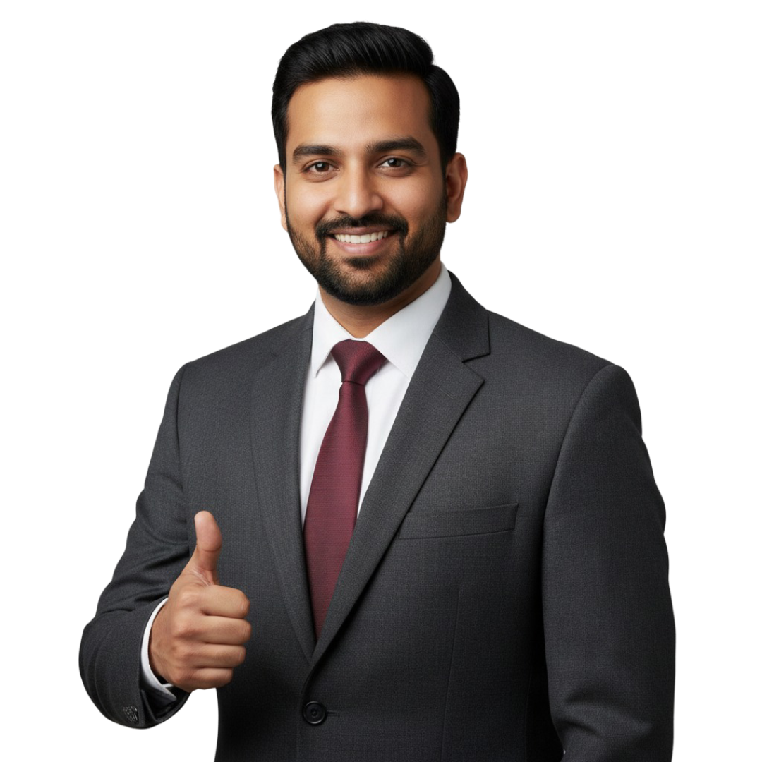 A smiling woman holding a tablet