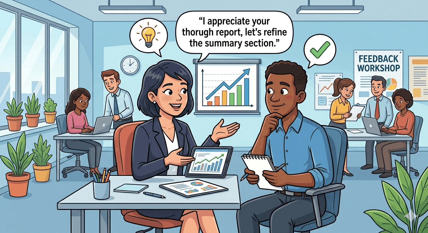 The Art of Giving Feedback Without Demotivating Employees cover image - HR Vinda blog