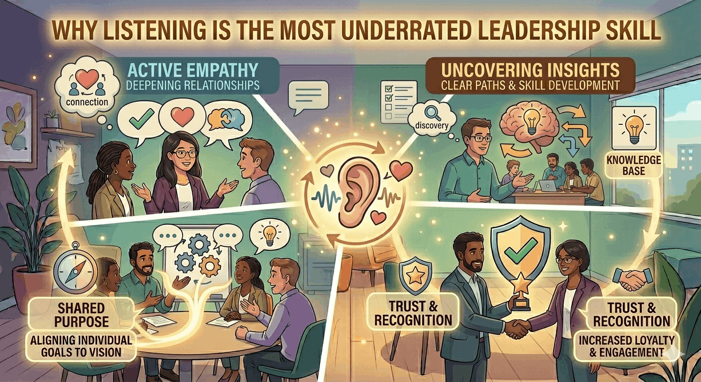 Why Listening Is the Most Underrated Leadership Skill cover image - HR Vinda blog