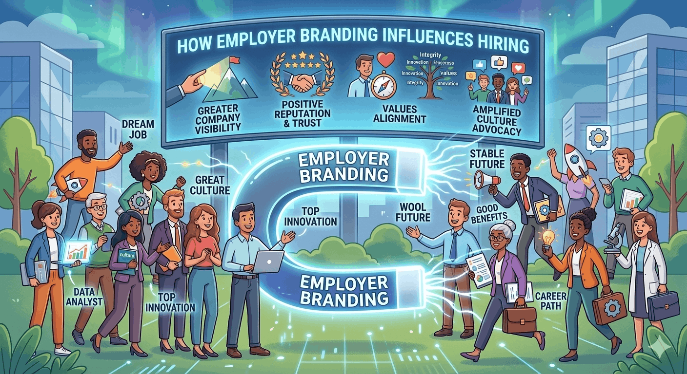 How Employer Branding Influences Hiring cover image - HR Vinda blog